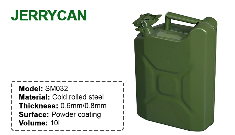 Cold Rolled Steel 10L Jerrycan