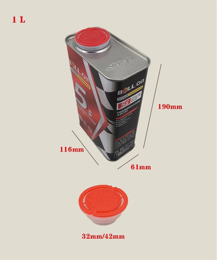 Factory Direct Sale 1L Rectangle Metal Jerry Tin Can with Pressure Cap