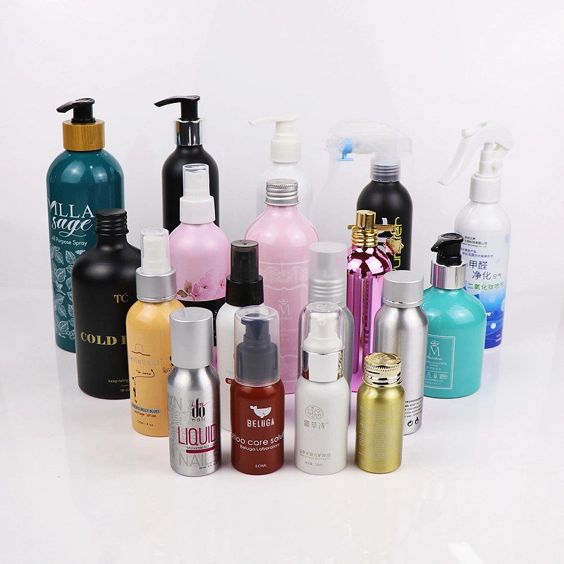 2021 Various Size of Aluminum Bottle Jar Cosmetic Packaging Can Be Customized