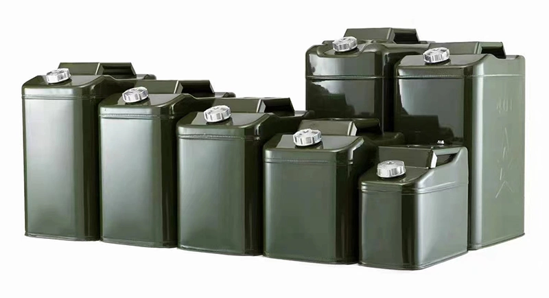 Gasoline Fuel Buckets 5/10/20 Liters Metal Gas Tank Steel Oil Can